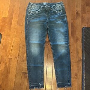 Silver Jeans Women's Blue Ankle Jeans